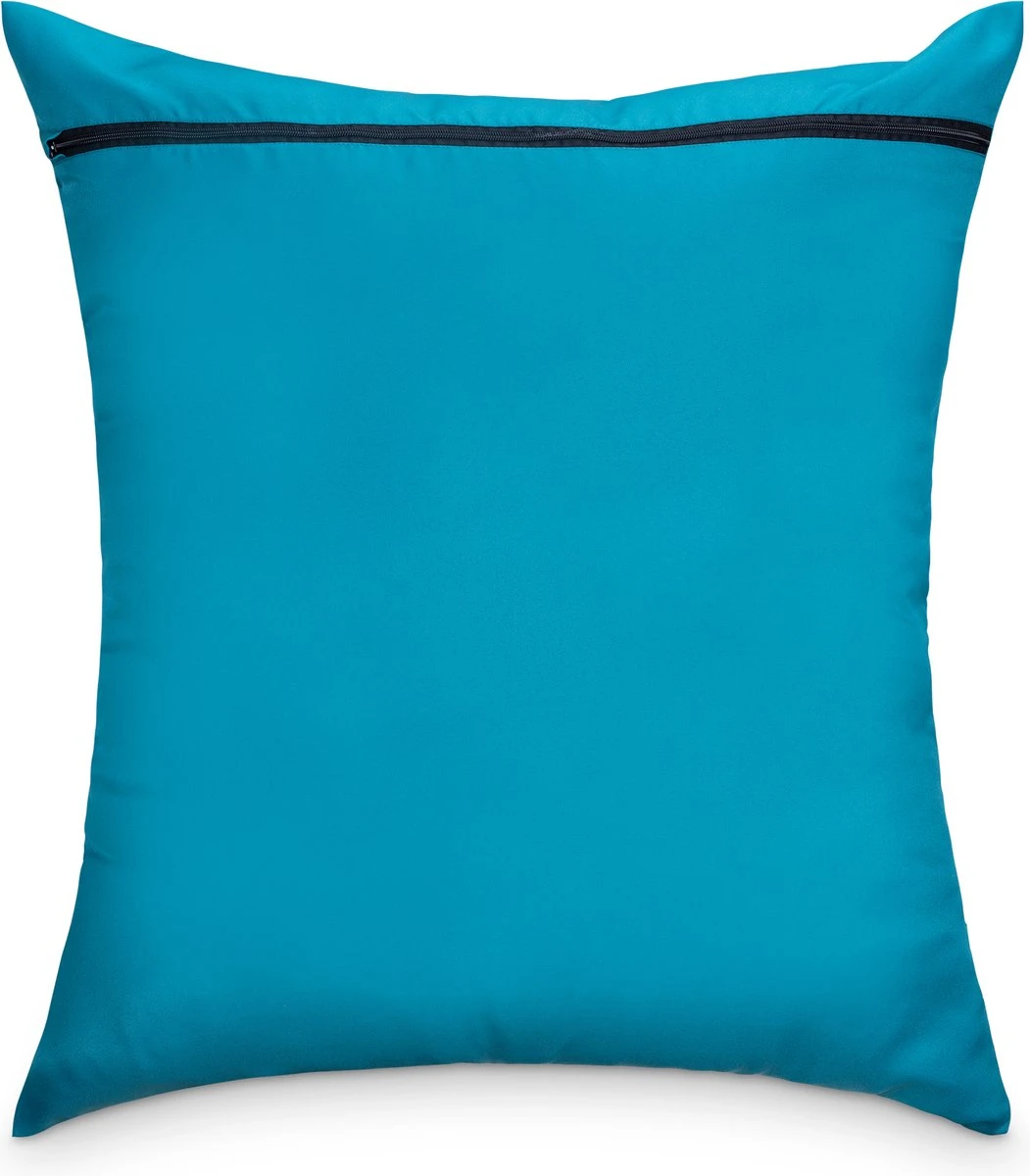 Navaris Waszak Voor Huisdieren Wasgoed - Wasnet Met Rits - Vangt Dierenharen Op Van Dekens, Handdoeken Of Beddengoed - 79 X 70,5 Cm - Blauw - Afbeelding 4