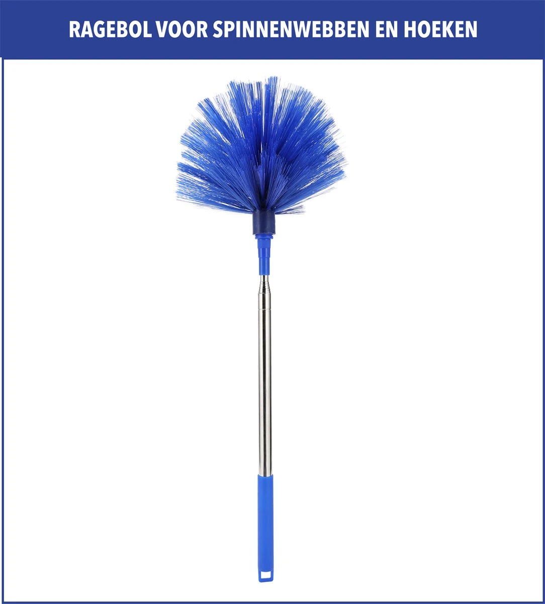 Telescopische Plumeau – Uitschuifbaar – Microvezel – Set Van 3 Opzetstukken – Stoffer – Ragebol - Afbeelding 9