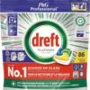 Dreft Professional Platinum Vaatwastabletten Lemon - 86 Stuks