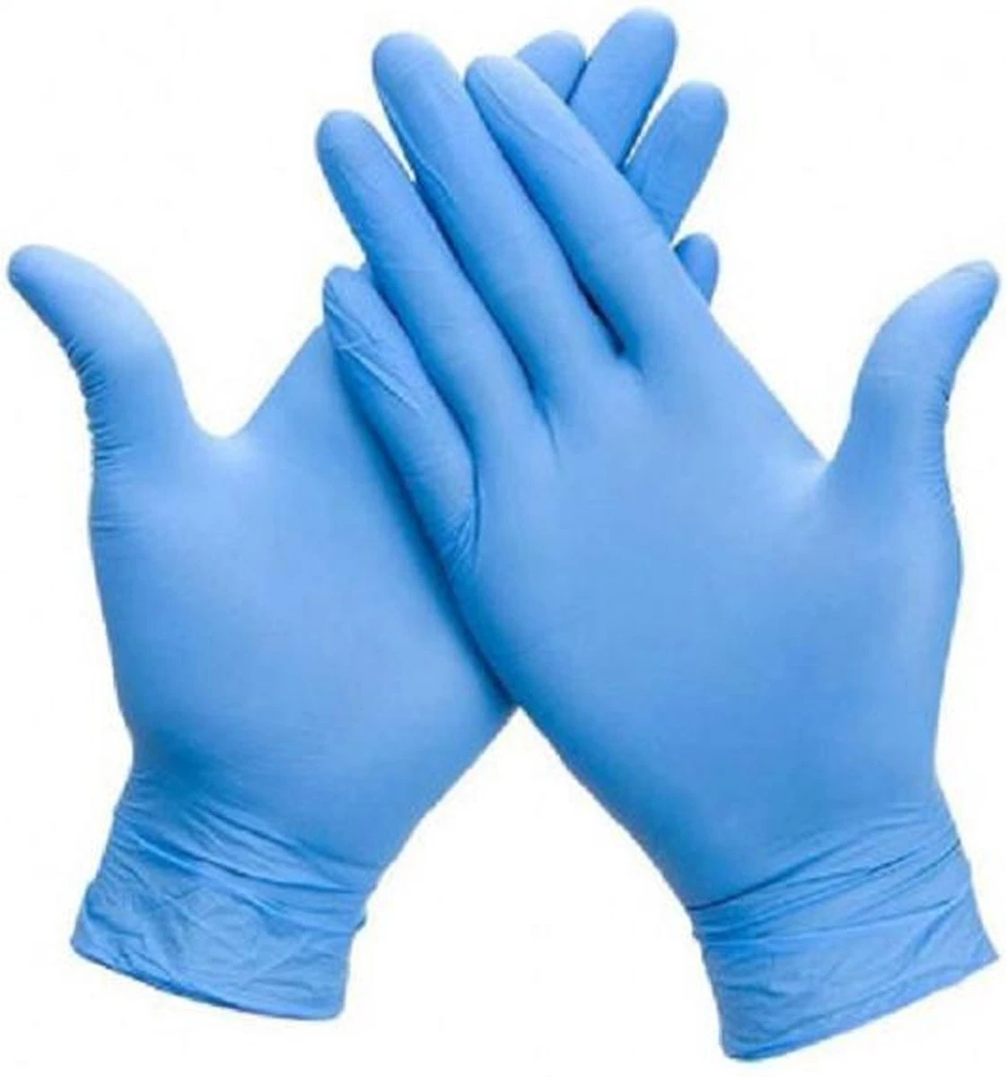 Wegwerp Handschoenen - Nitril Handschoenen - Blauw - L - Poedervrij - 100 Stuks - Afbeelding 2