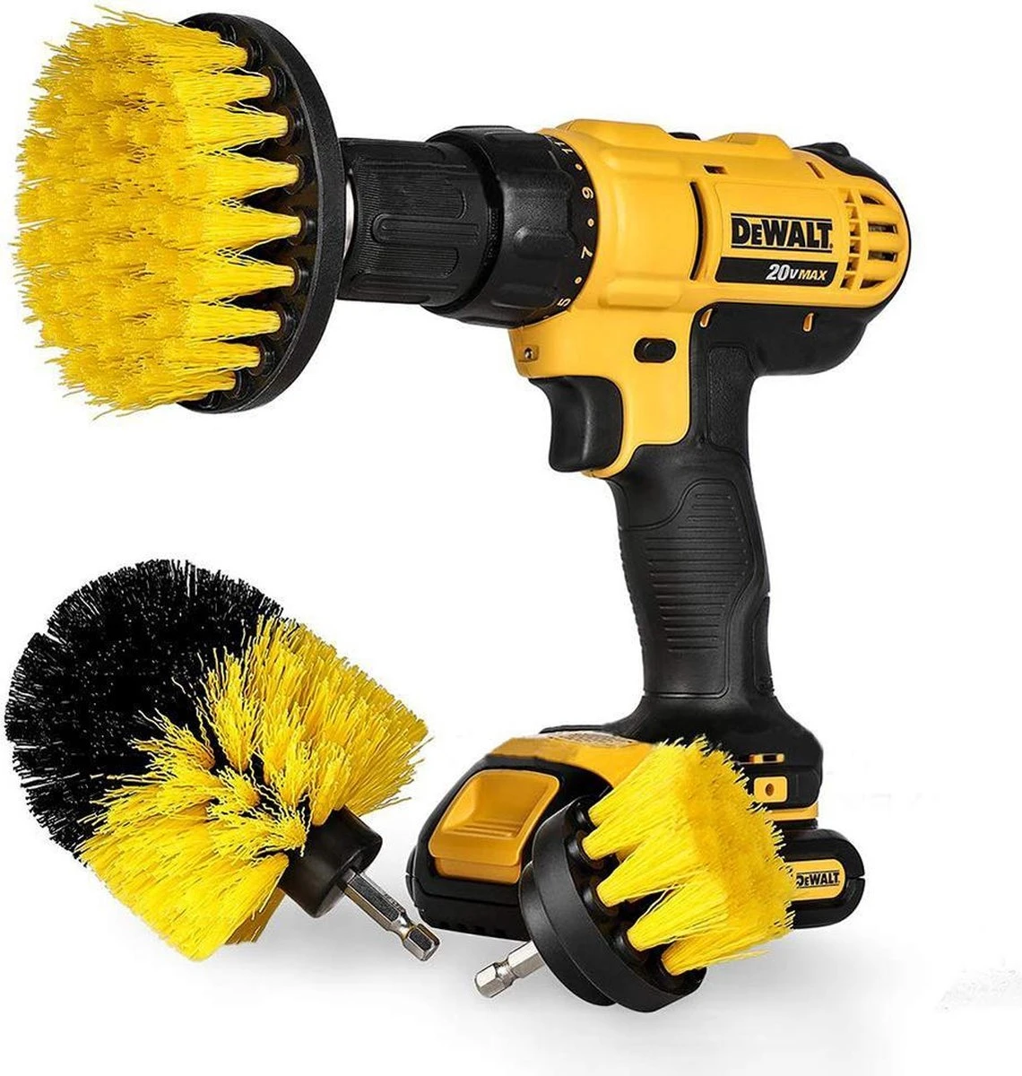 Merkloos 3 Delige Borstelset Voor Boormachine, Opzetstuk Voor Boormachine, Reinigingsborstels, Boorborstels