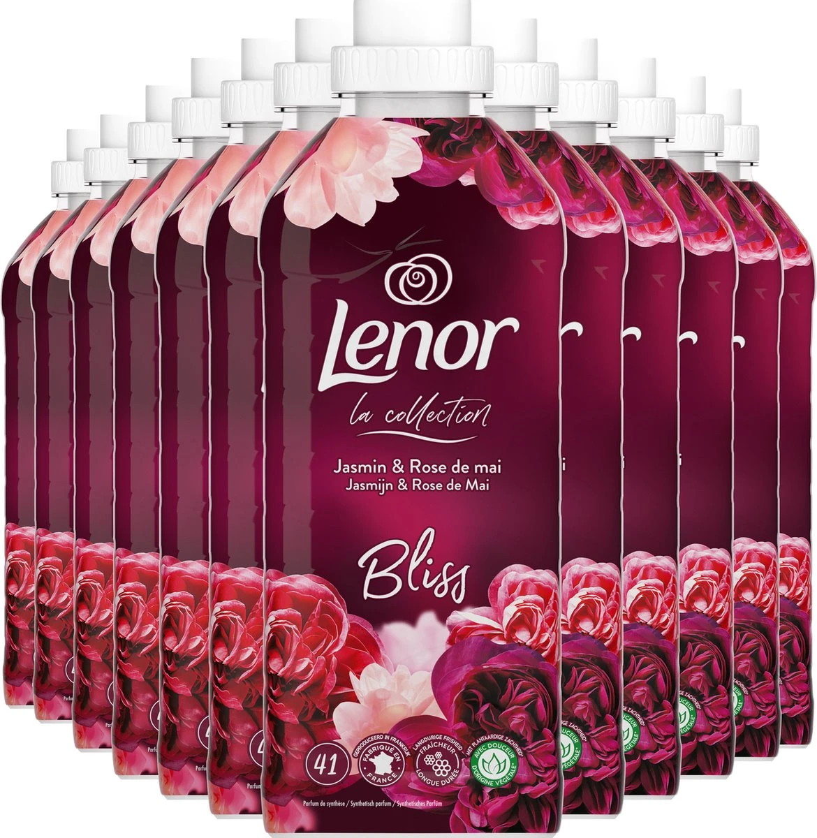 Lenor - Jasmijn En Rose De Mai - Wasverzachter - 12 X 41 Wasbeurten Voordeelverpakking