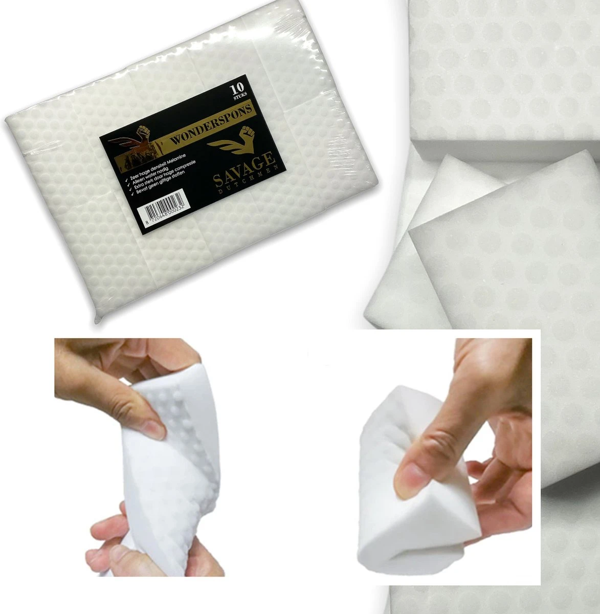 10x Wonderspons | Powerspons | Extra Sterk | Melamine Spons - Afbeelding 2