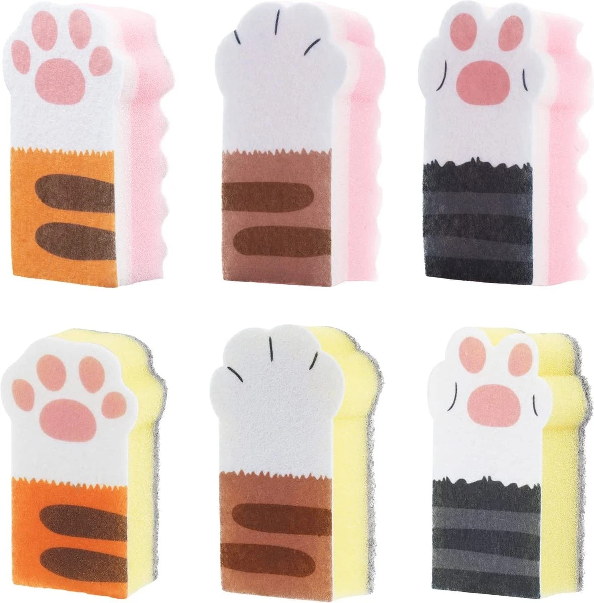 Wonderspons Set Van 6 Schuurspons Melamine Spons - Alle Oppervlakken