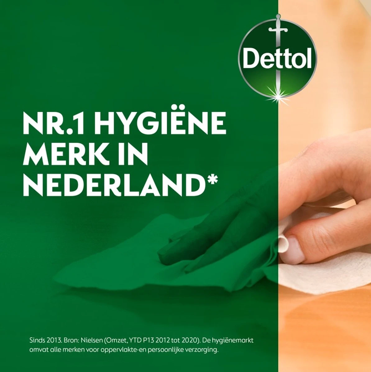 Dettol - 320 Schoonmaakdoekjes Power & Fresh - Citrus 2x80 - Oceanfris 2x80 - Afbeelding 6