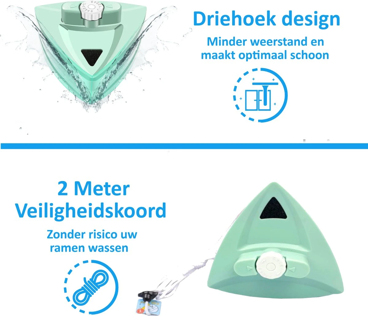 Topsupply® Magnetische Ramenwasser 5-35mm | Geschikt Voor HR / HR+++ | Magnetische Raamwisser Dubbel Glas | Verstelbare Ruitenreiniger | Anti Kras - Afbeelding 7