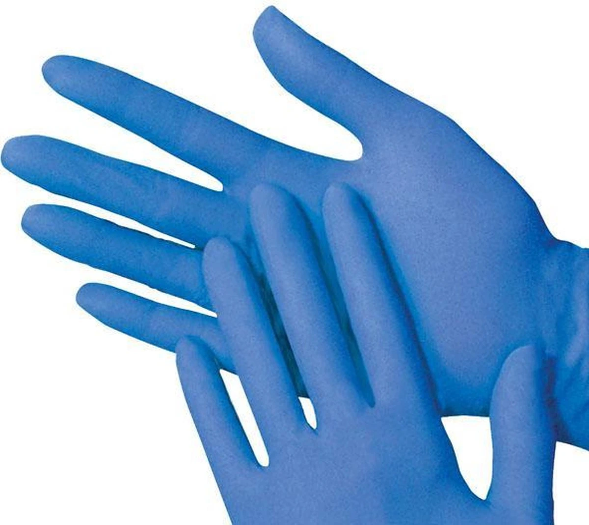 Wegwerp Handschoenen - MAAT S - Nitril - Extra Sterk - Poedervrij - Latex Vrij - Blauw - 100 STUKS + GRATIS Zeepje Model Voet (roze)