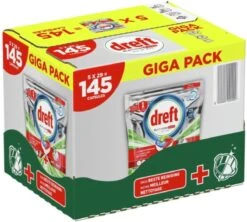 Dreft Platinum Plus Vaatwascapsules - Giga Pack 145 Capsules