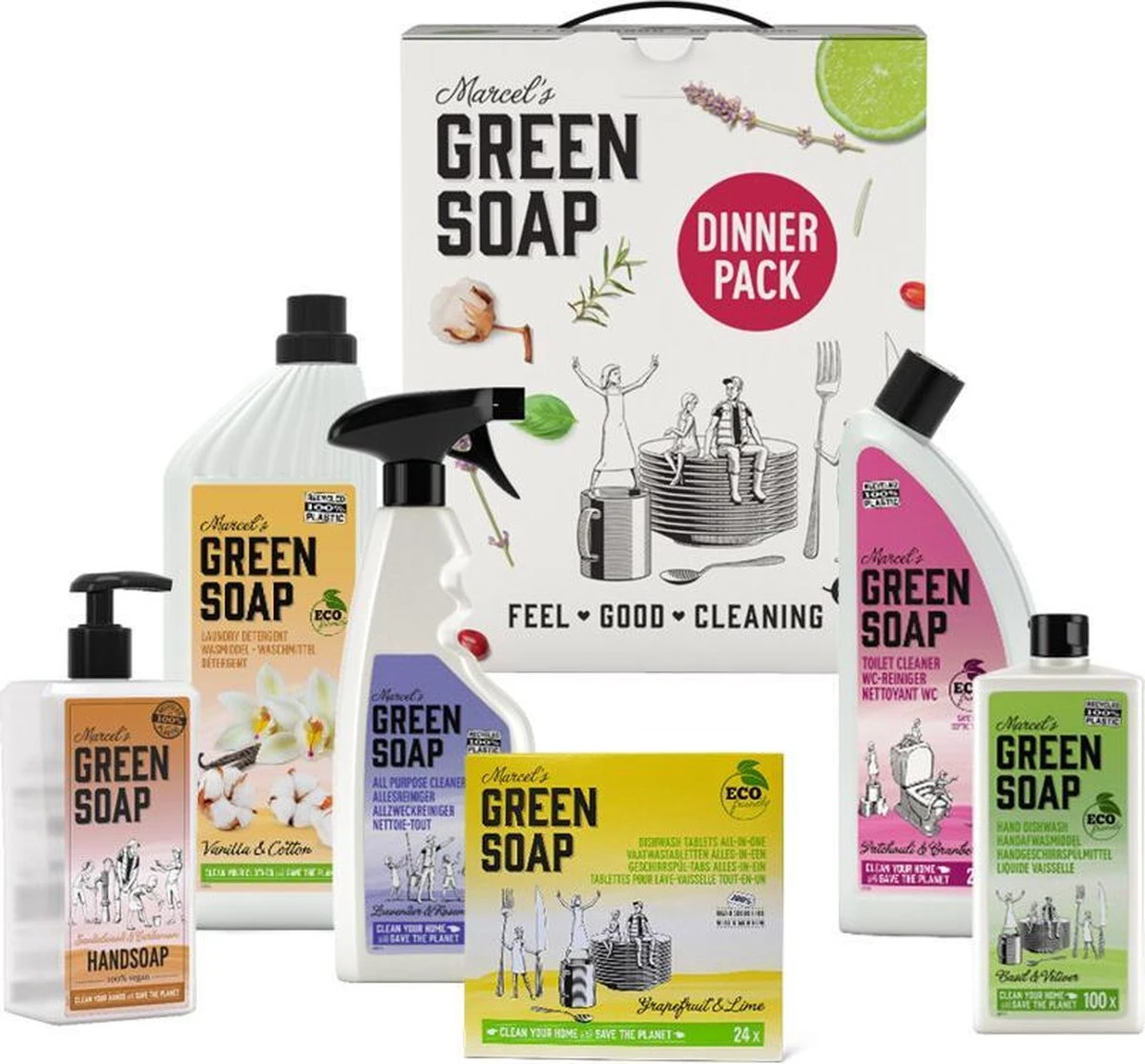 Marcel's Green Soap Dinner Pack - 1 X 1 Box - Afbeelding 7