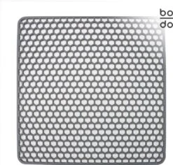 BODO Gootsteenmat Siliconen Donker Grijs - 34.5 X 34.5 Cm - Keuken Accessoires - Gootsteen Beschermer - Onderzetters Siliconen - Anti Kras