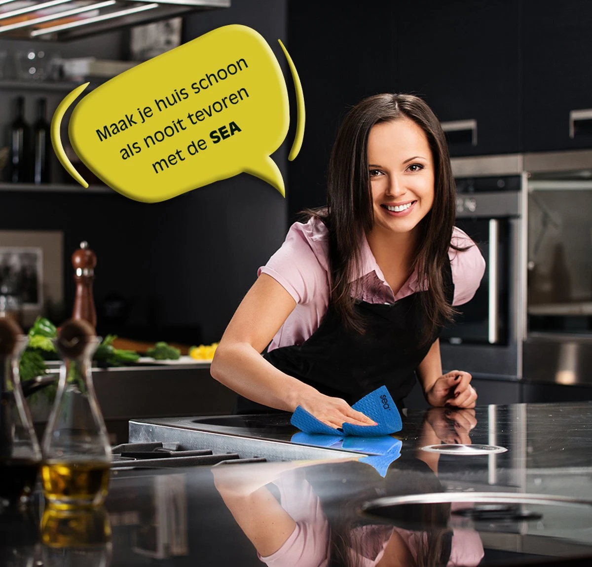 SEA Microvezeldoekjes | Schoonmaakdoeken | Duurzaam | Microvezel Doek Auto | Reinigingsdoekjes | Microvezeldoeken | Schoonmaakdoekjes | Raamdoeken | 60x40cm | 3 Stuks + 1 Stuk Siliconen Schoonmaakspon - Afbeelding 4