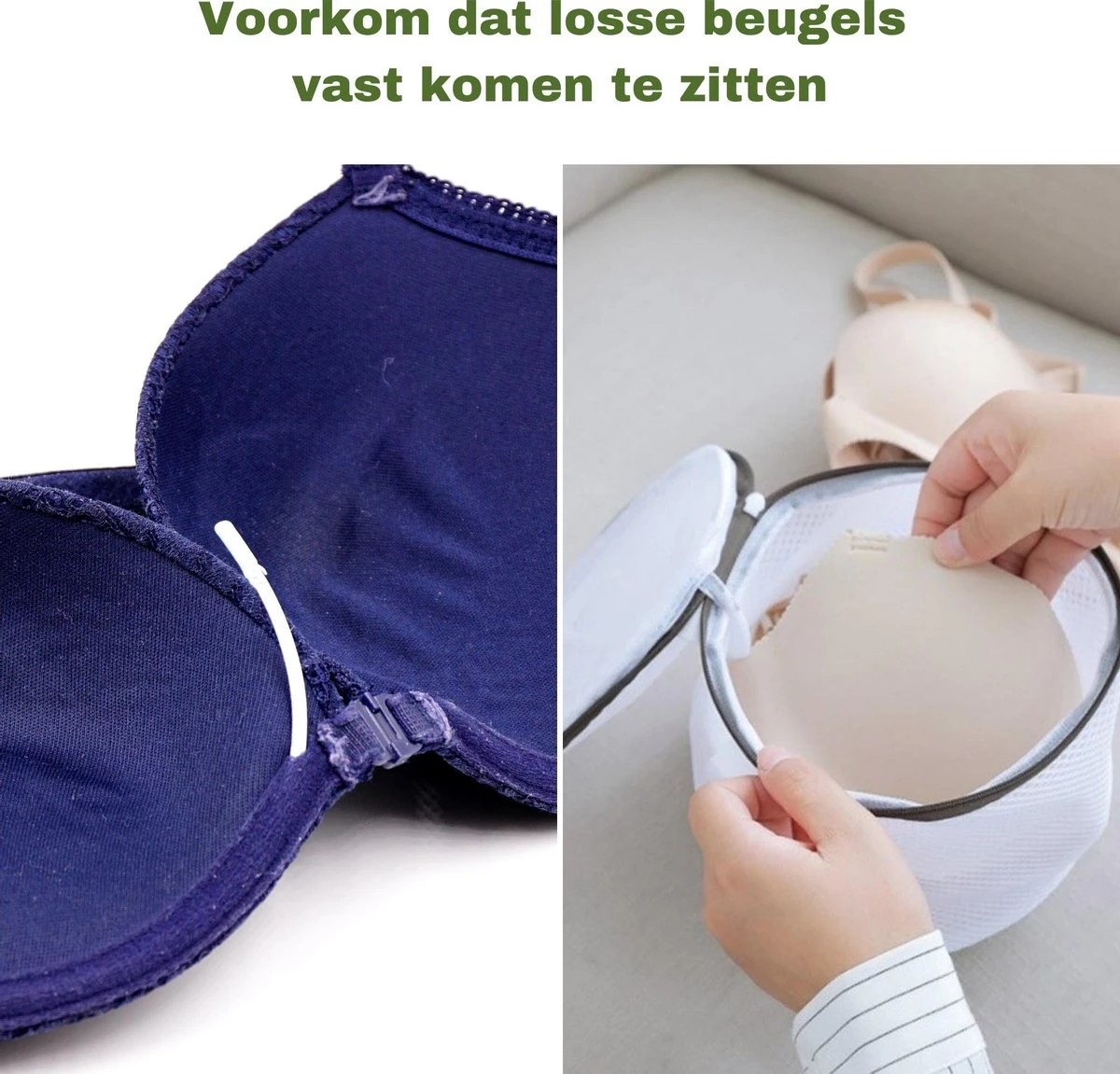 Merkloos Waszak 7x- Waszakken Voor Wasgoed- Laundry Bag- Incl. BH Waszakje Lingerie- Travel Organizer Bags-Set Van 7 - Afbeelding 3