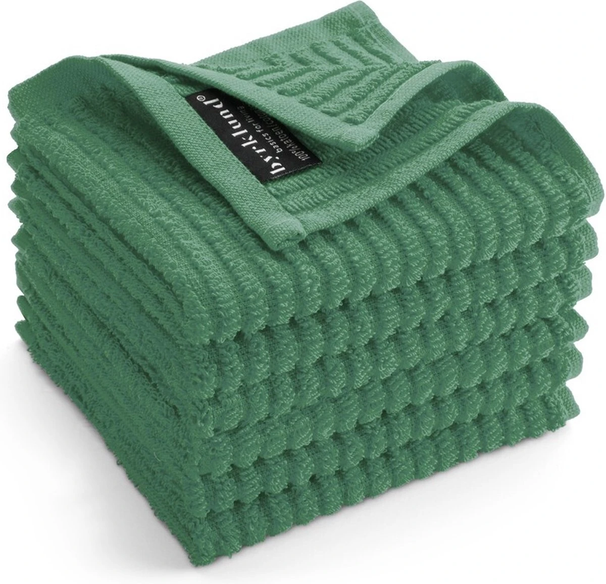 Byrklund Vaatdoek Katoen - Clean & Shiny - 6x 30x30 - Groen - Afbeelding 2