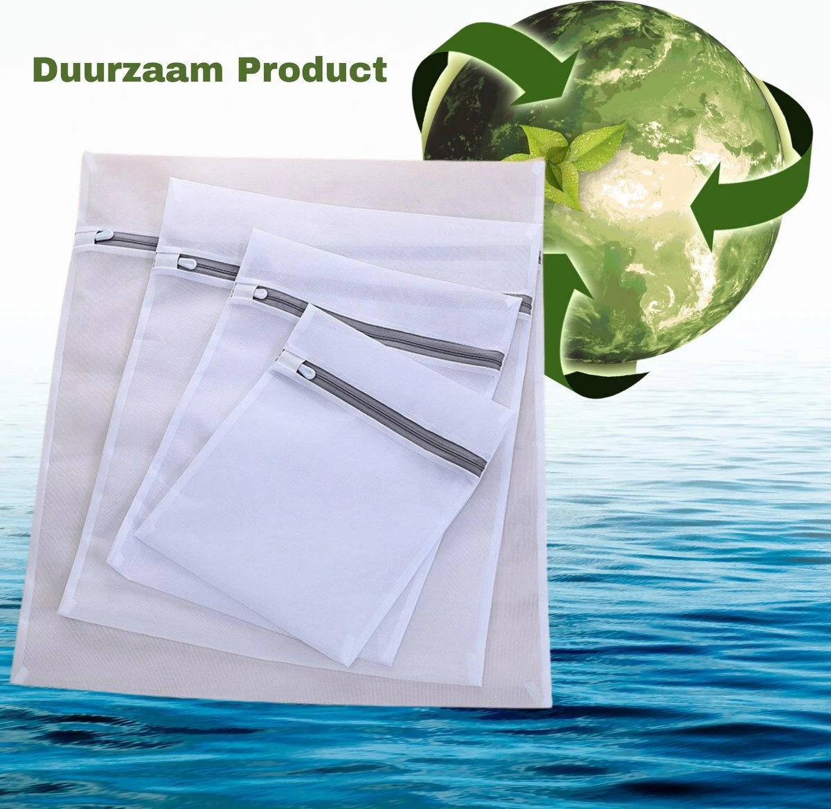 Merkloos Waszak 7x- Waszakken Voor Wasgoed- Laundry Bag- Incl. BH Waszakje Lingerie- Travel Organizer Bags-Set Van 7 - Afbeelding 7