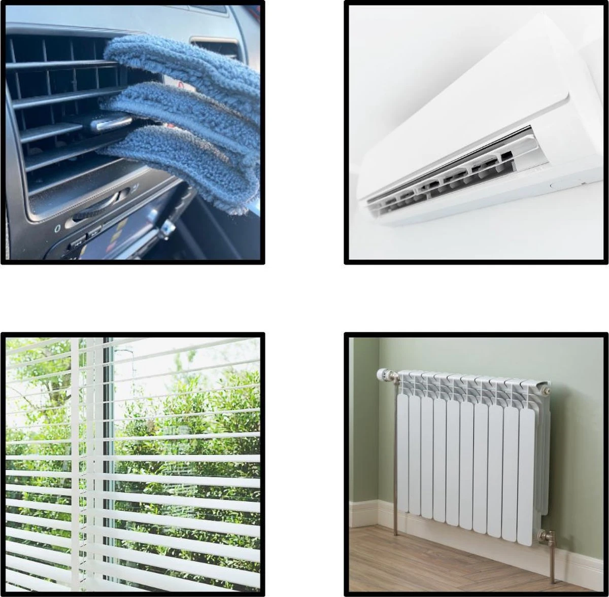 2x Luxaflex Reiniger - Jaloezie Reiniger - Lamellen Borstel - Stoffer -Plumeau - Stof Reiniger - Microvezeldoek - Borstel - - Afbeelding 2