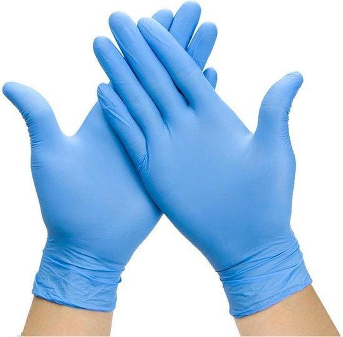Merkloos Wegwerp Handschoenen - Nitril Handschoenen - Blauw XL - Poedervrij - 100 Stuks - Afbeelding 2