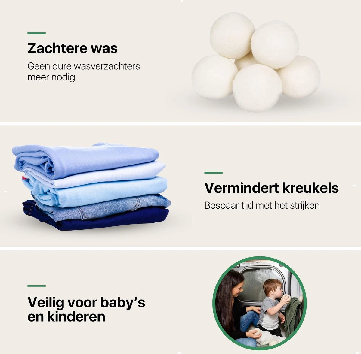 Tenify 6 XL Drogerballen + Extra Lavendel Olie - Wasbollen - Duurzaam - Schaapswol - Wasverzachter - Wasdrogerballen - Herbruikbare Droogballen - Energie Besparen - Afbeelding 6