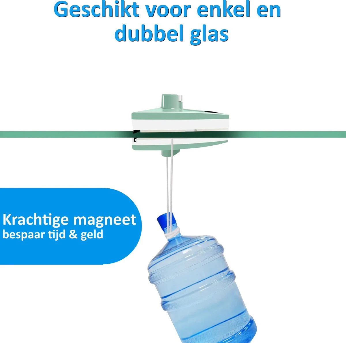 Topsupply® Magnetische Ramenwasser 5-35mm | Geschikt Voor HR / HR+++ | Magnetische Raamwisser Dubbel Glas | Verstelbare Ruitenreiniger | Anti Kras - Afbeelding 4