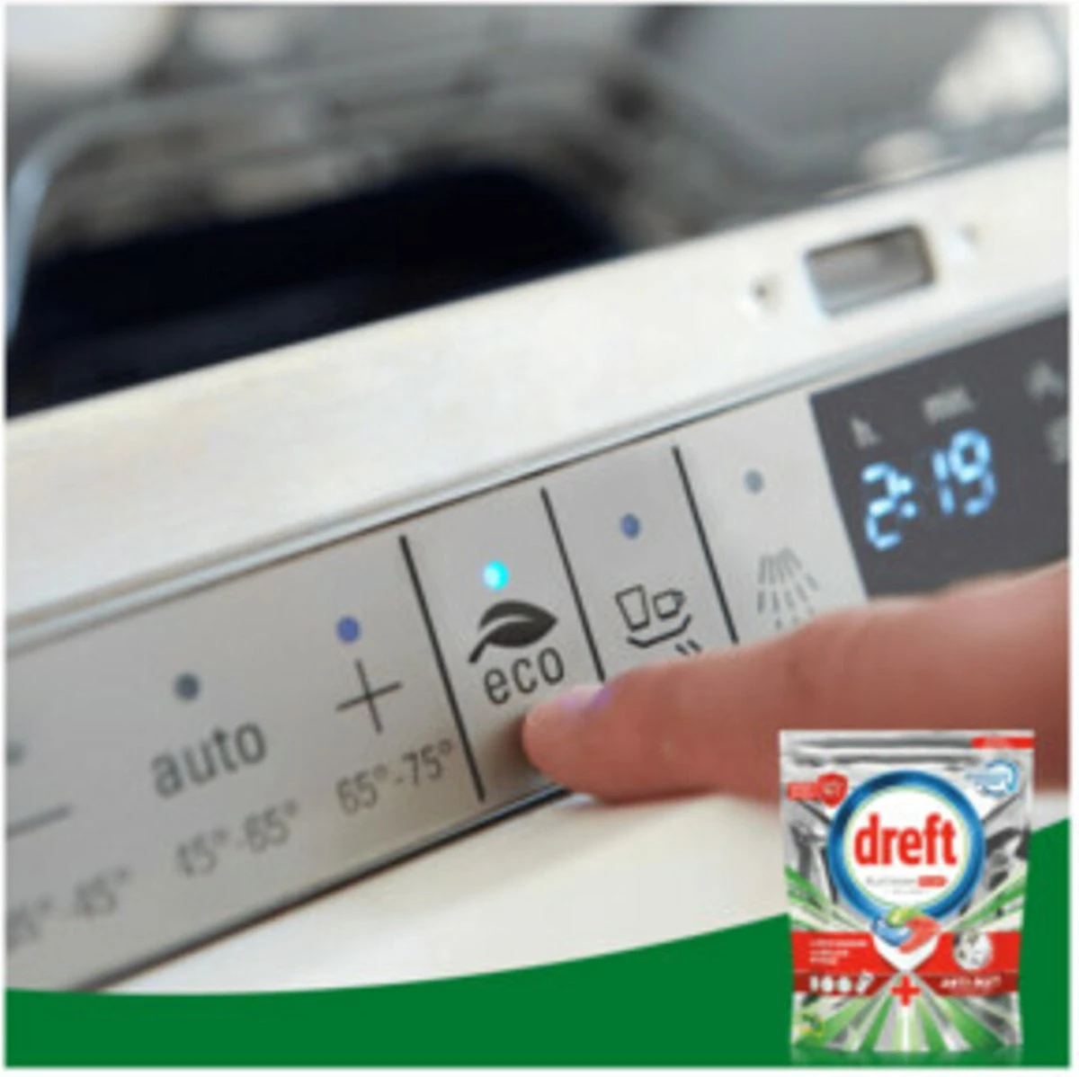 Dreft Platinum Plus All In One - Vaatwastabletten - Voordeelverpakking 5 X 16 Stuks - Afbeelding 4