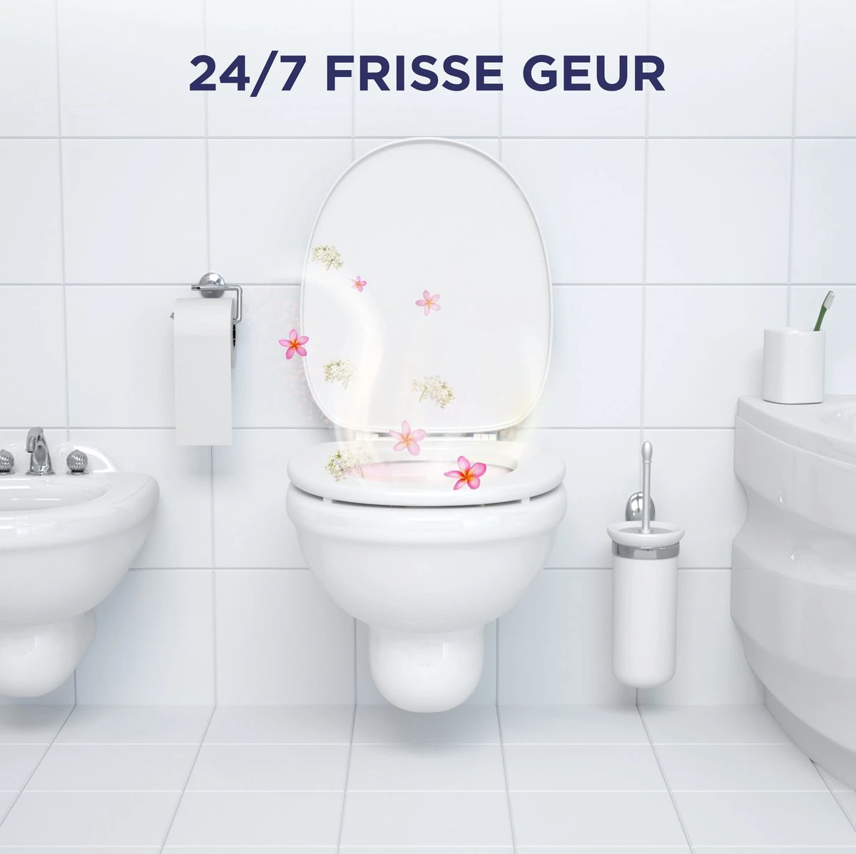 Glorix Aroma Lux Pink Jasmine & Elderflower Toiletblokken - 9 Stuks - Voordeelverpakking - Afbeelding 6