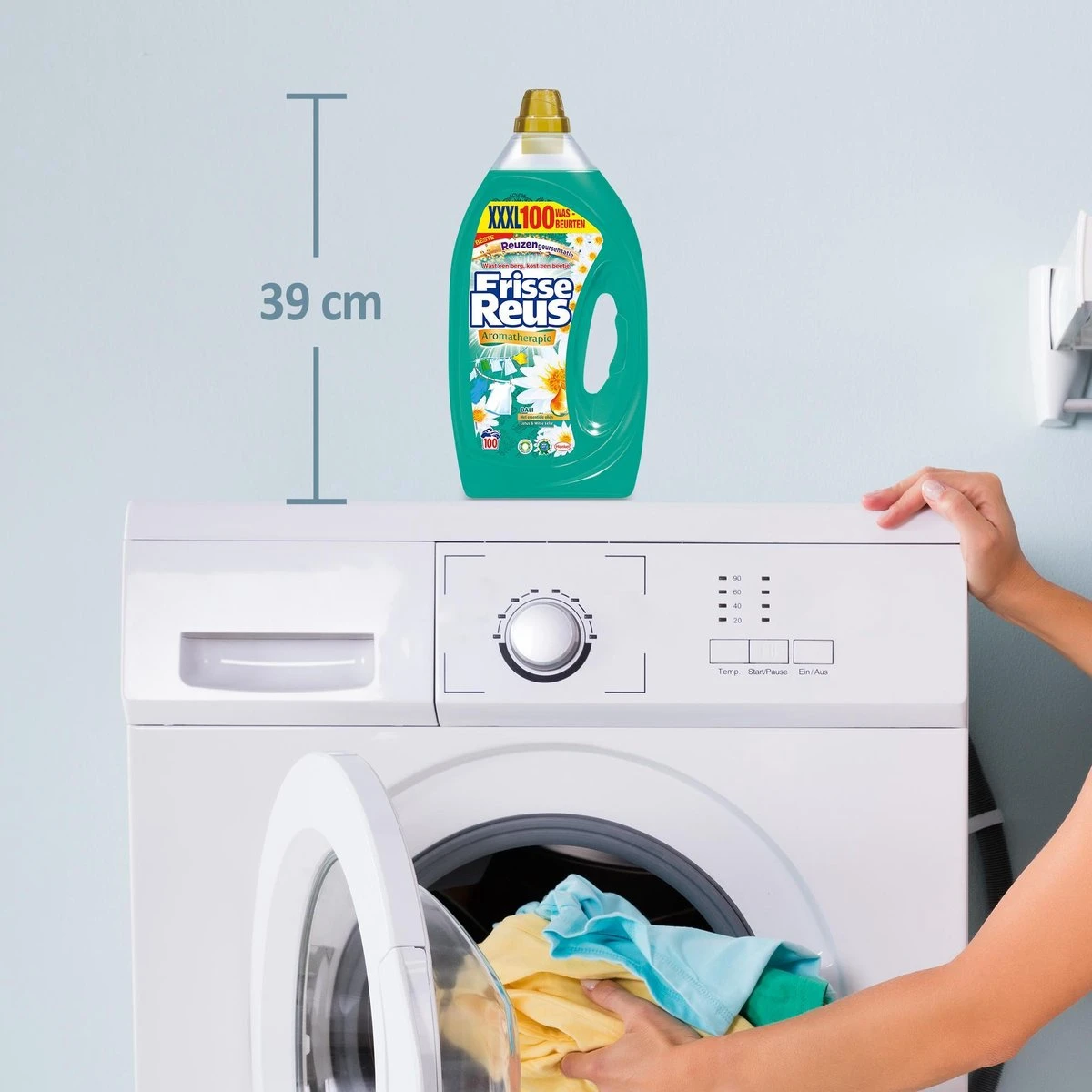 Frisse Reus Lotus Amandel Gel Vloeibaar Wasmiddel - Witte Was - Voordeelverpakking - 100 Wasbeurten - Afbeelding 9