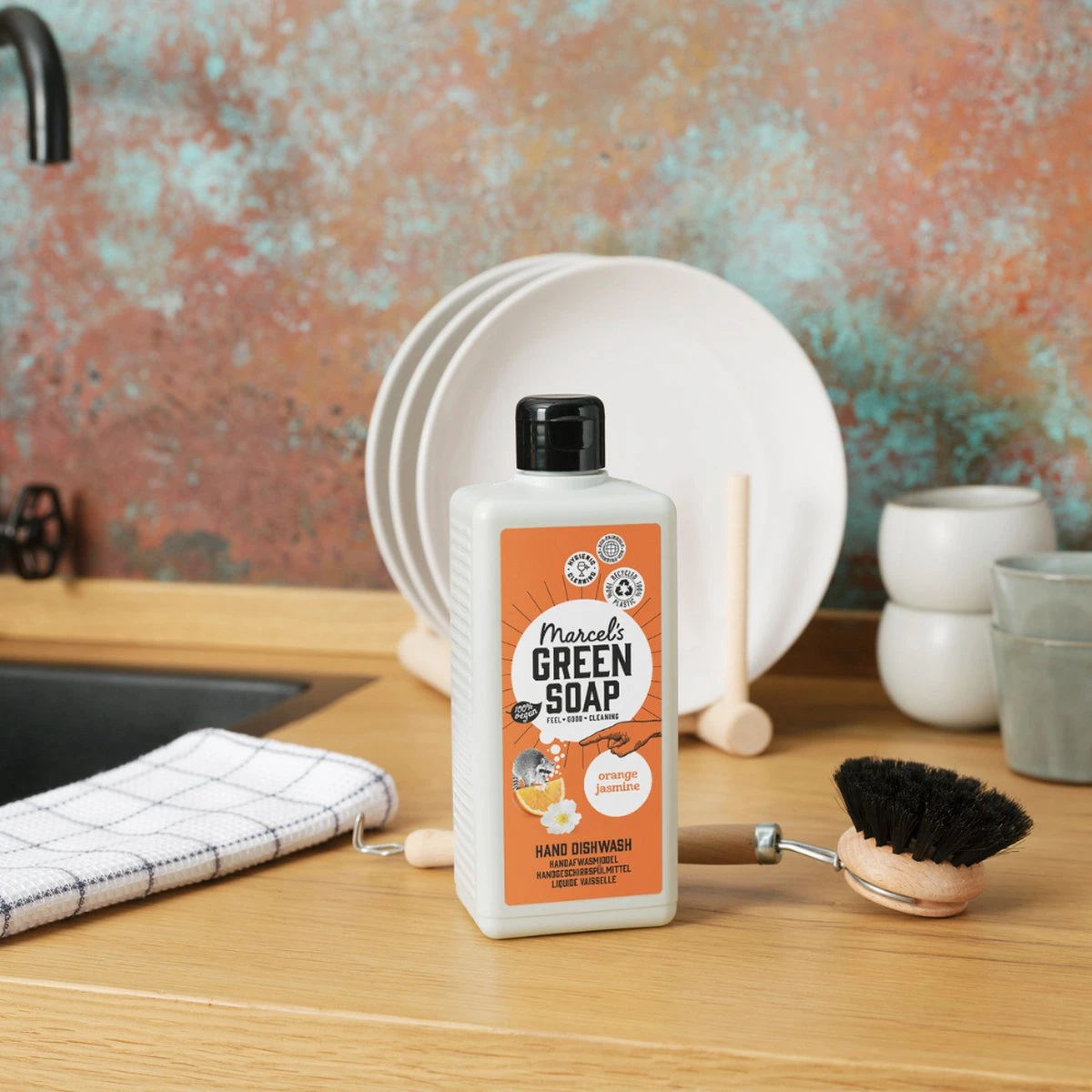 Marcel's Green Soap Afwasmiddel Sinaasappel & Jasmijn - 500 Ml - Afbeelding 5