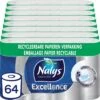 Nalys Excellence Maxi-Vellen Toiletpapier - 5 Lagen - 64 Rollen - Papieren Verpakking