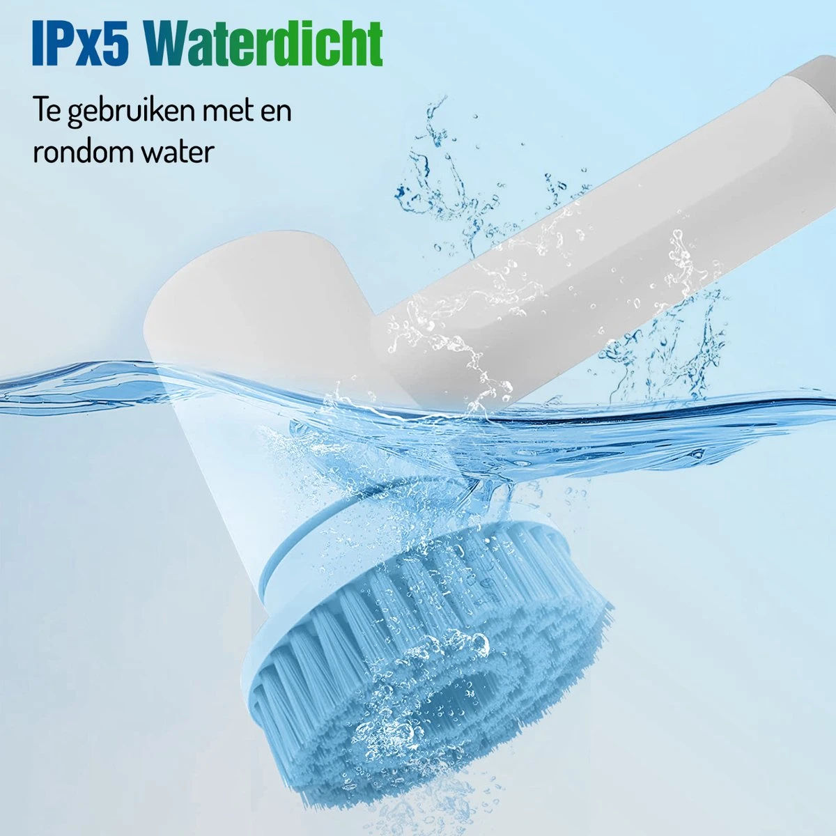 Elektrische Schoonmaakborstel - Schrobborstel - Handborstel - Schuurborstel - Schrobber - Badkamer - Toilet - Keuken - Afbeelding 5