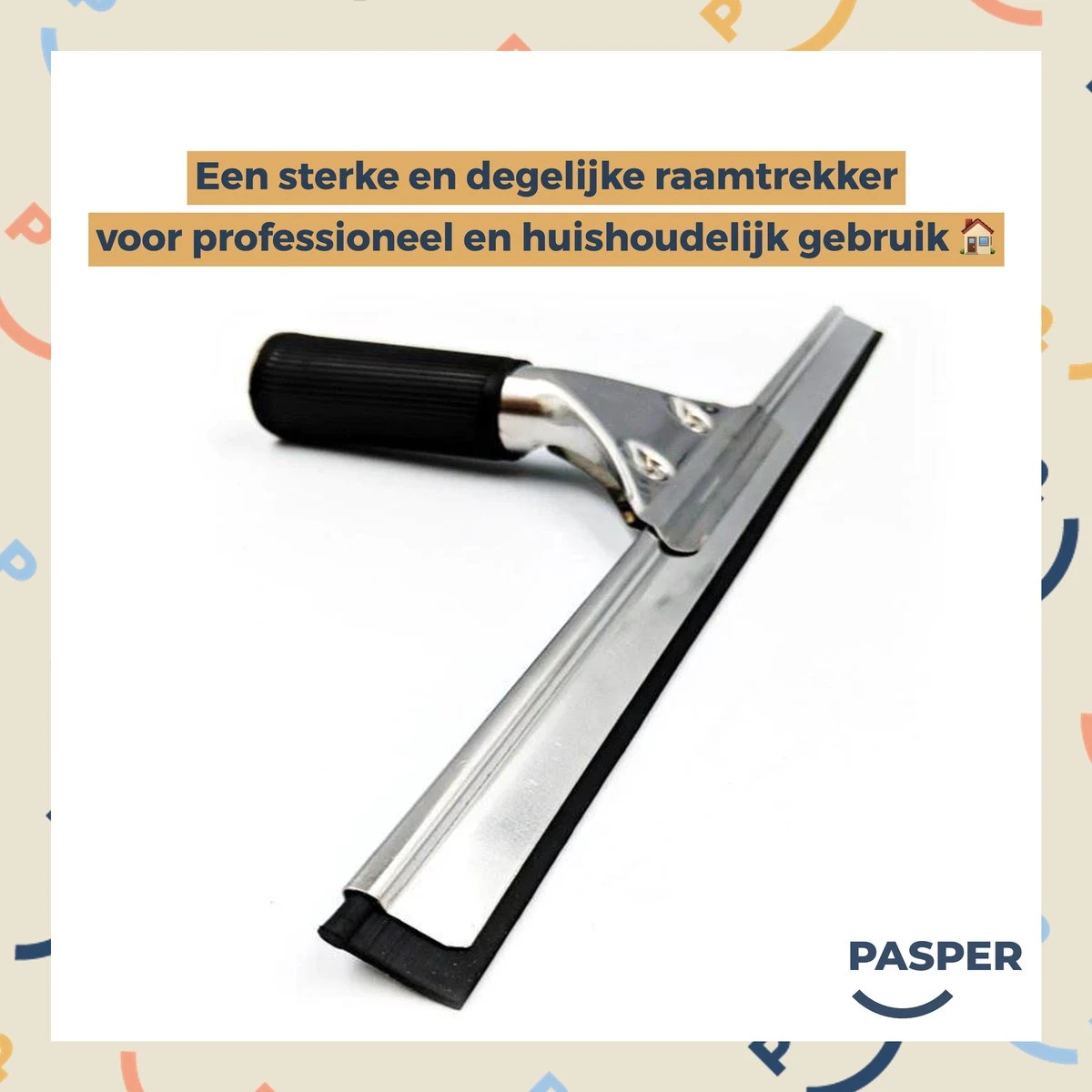 Raamtrekker Professioneel - 45 Cm - Pasper - Raamwisser - Raamtrekkers Zwart - Verstelbaar - Voor Multifunctioneel Gebruik Ramen, Douche En Auto - Afbeelding 4