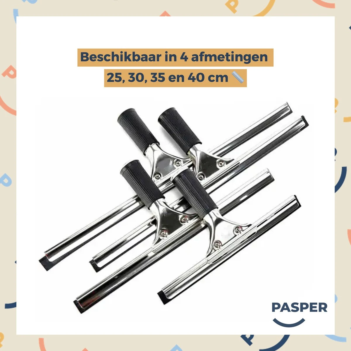 Raamtrekker Professioneel - 45 Cm - Pasper - Raamwisser - Raamtrekkers Zwart - Verstelbaar - Voor Multifunctioneel Gebruik Ramen, Douche En Auto - Afbeelding 5