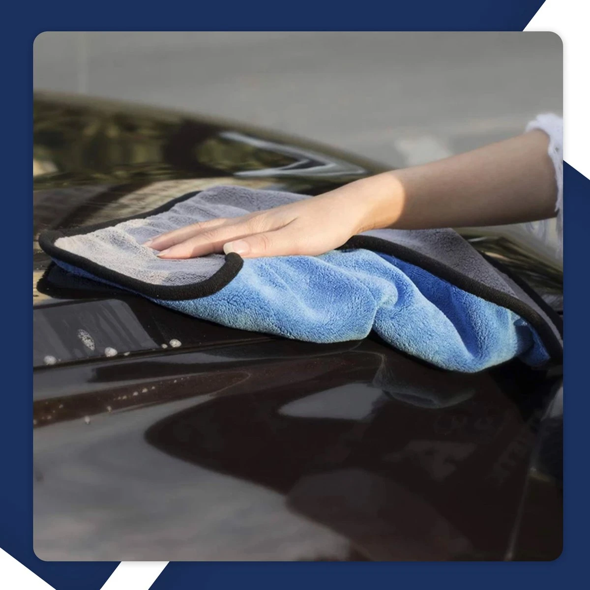 STACK Multi Cloth | 40 X 45 Cm - Microvezel - Krasvrij - Auto Schoonmaak Doek - Auto Poetsen / Reinigen / Drogen / Afwerken - Auto Droogdoek - Auto Handdoek - Schoonmaak Accessoires - Auto Poetsdoek - Autodoek - Afbeelding 3