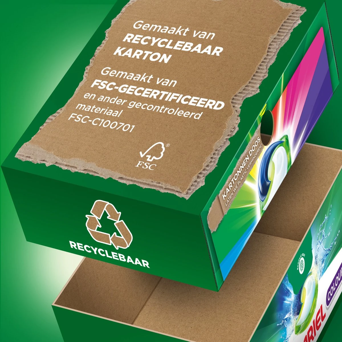 Ariel All In 1 Wasmiddel Pods - Kleur - 4 X 38 Wasbeurten - Voordeelverpakking - Afbeelding 4