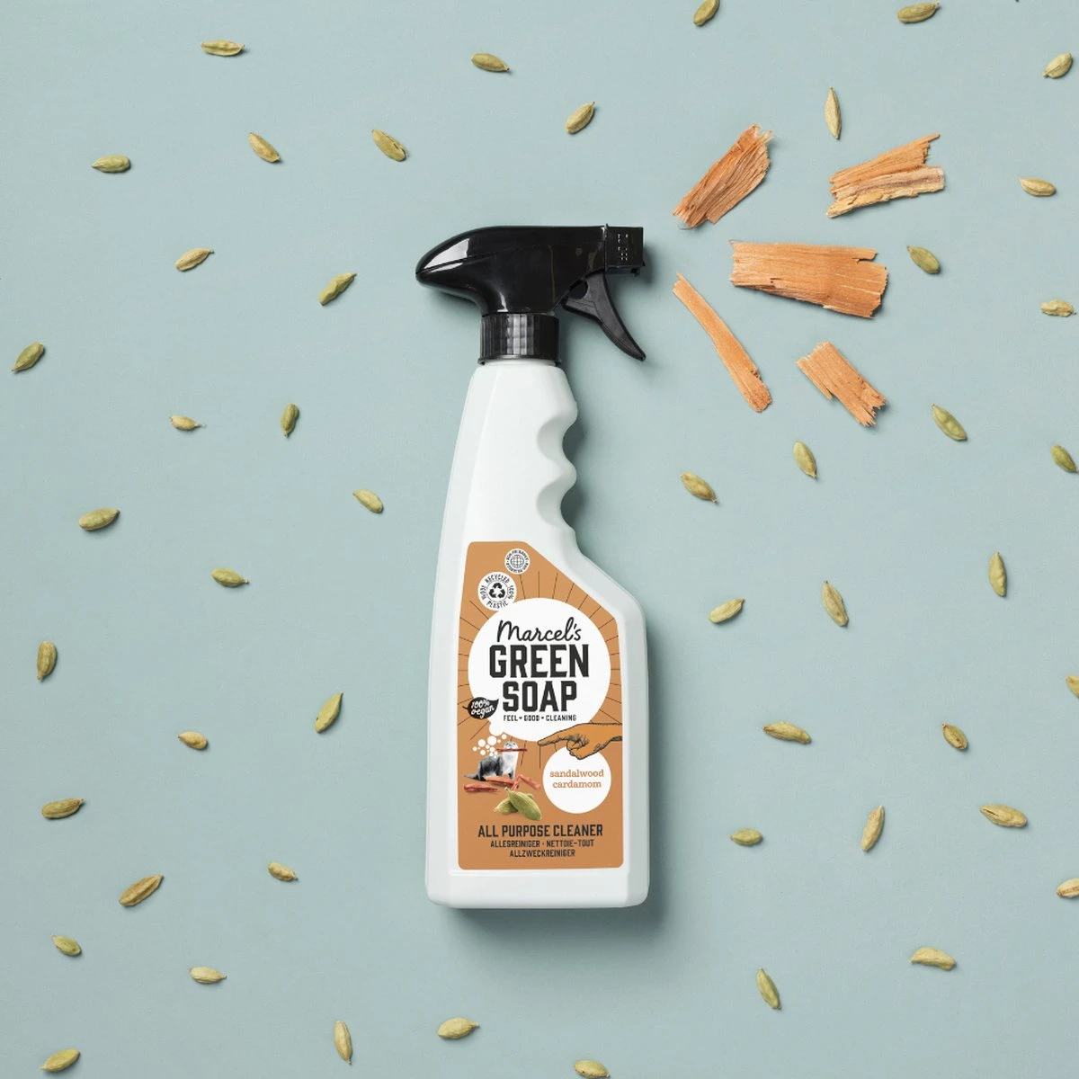 Marcel's Green Soap Allesreiniger Spray - Sandelhout & Kardemom - 500ML - Afbeelding 5