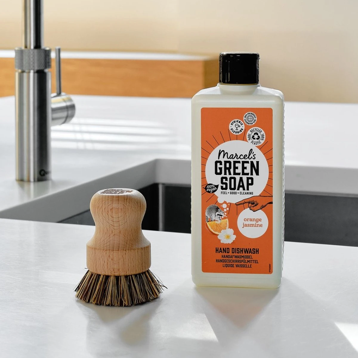 Marcel's Green Soap Afwasmiddel Sinaasappel & Jasmijn - 6 X 500 Ml - Afbeelding 4