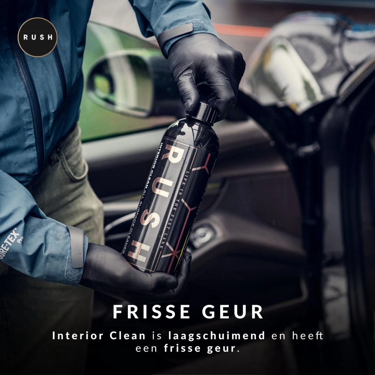 RUSH Bekleding Reiniger - Interieur Reiniger - Auto Wassen - Schoonmaken - Auto Accessories - Interior Clean 750ml - Afbeelding 2