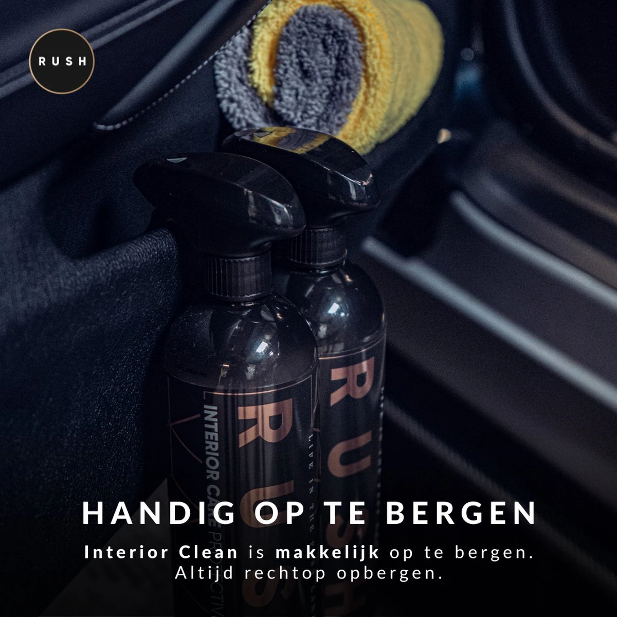RUSH Bekleding Reiniger - Interieur Reiniger - Auto Wassen - Schoonmaken - Auto Accessories - Interior Clean 750ml - Afbeelding 10