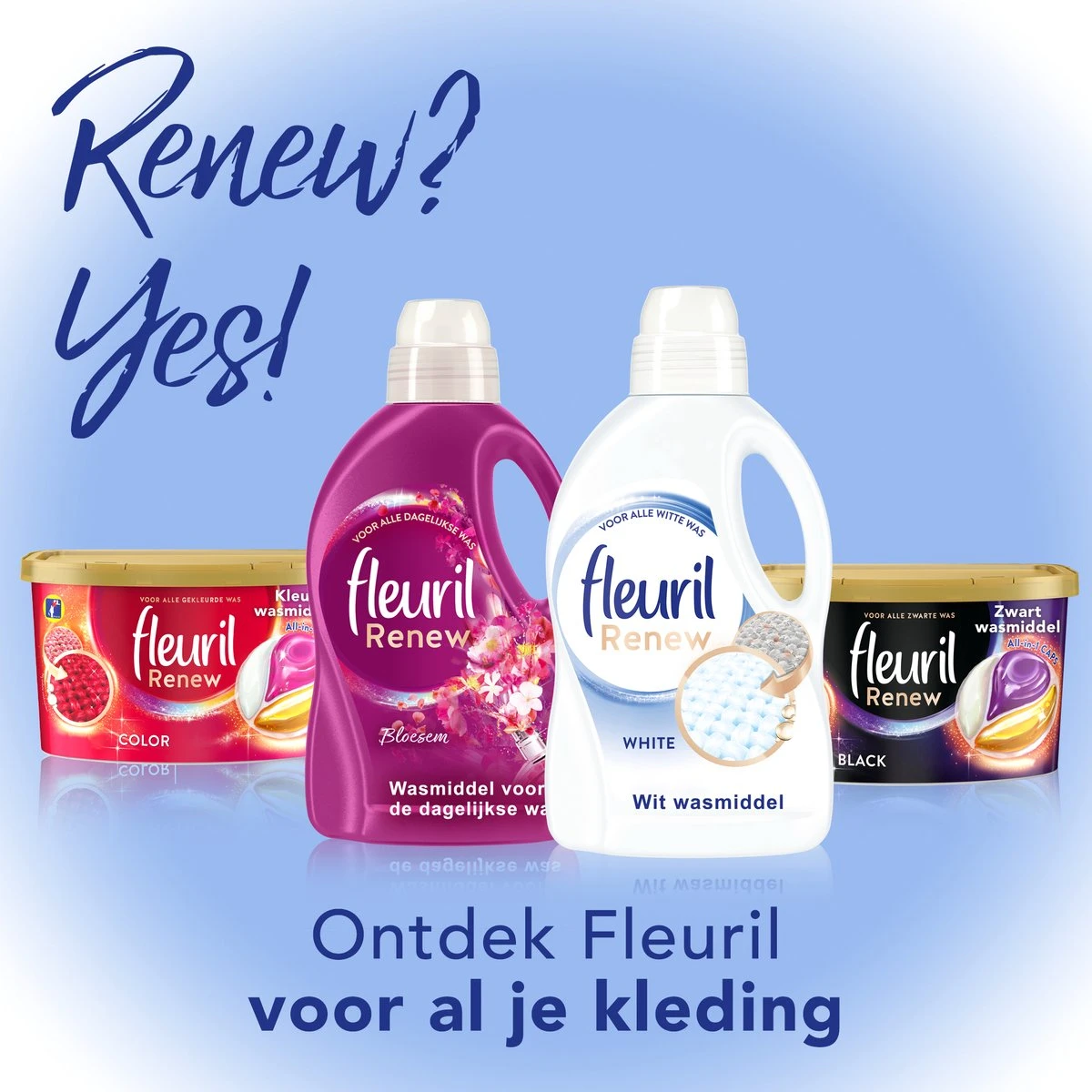 Fleuril Renew Wit - Vloeibaar Wasmiddel - 45 Wasbeurten - Afbeelding 8