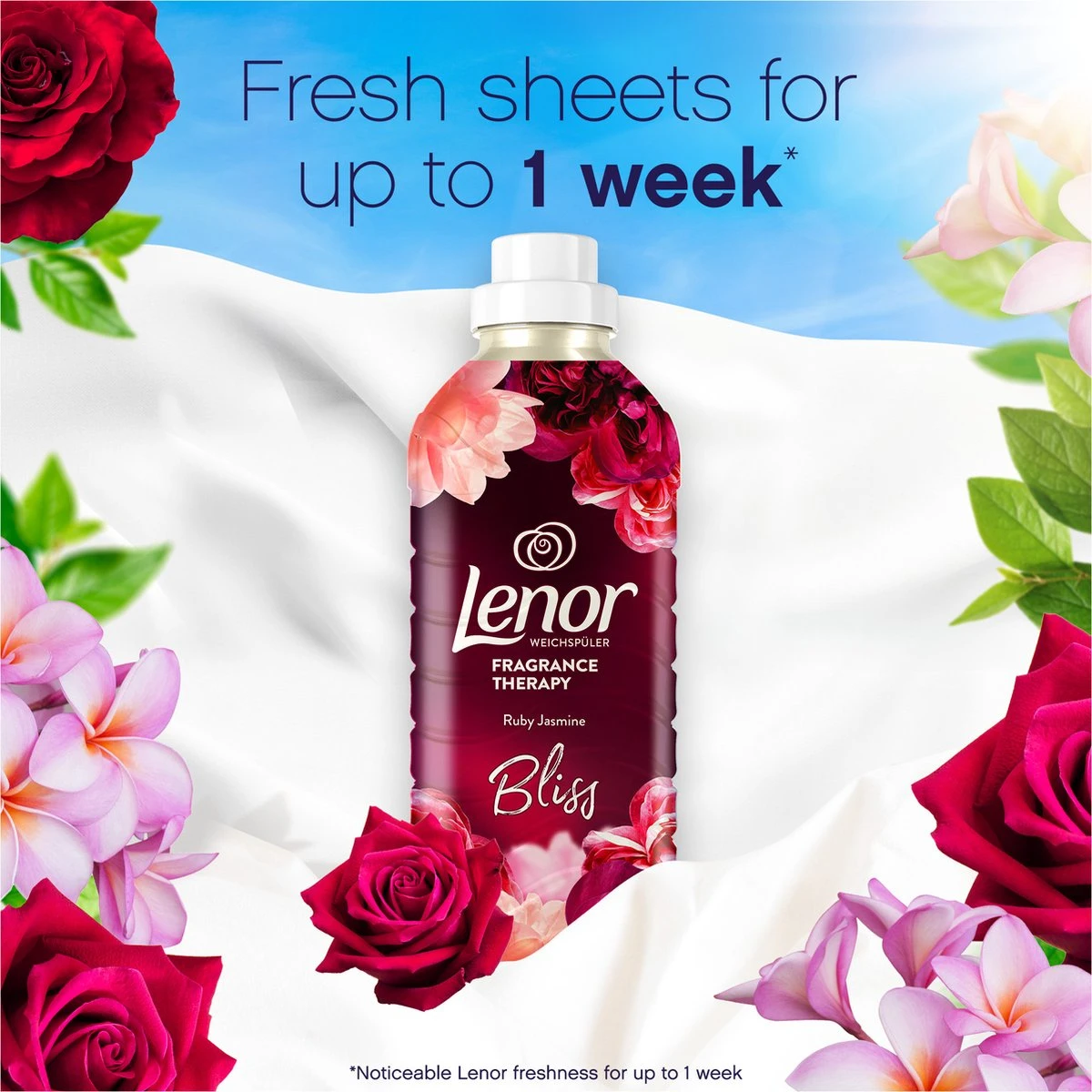 Lenor - Jasmijn En Rose De Mai - Wasverzachter - 12 X 41 Wasbeurten Voordeelverpakking - Afbeelding 5