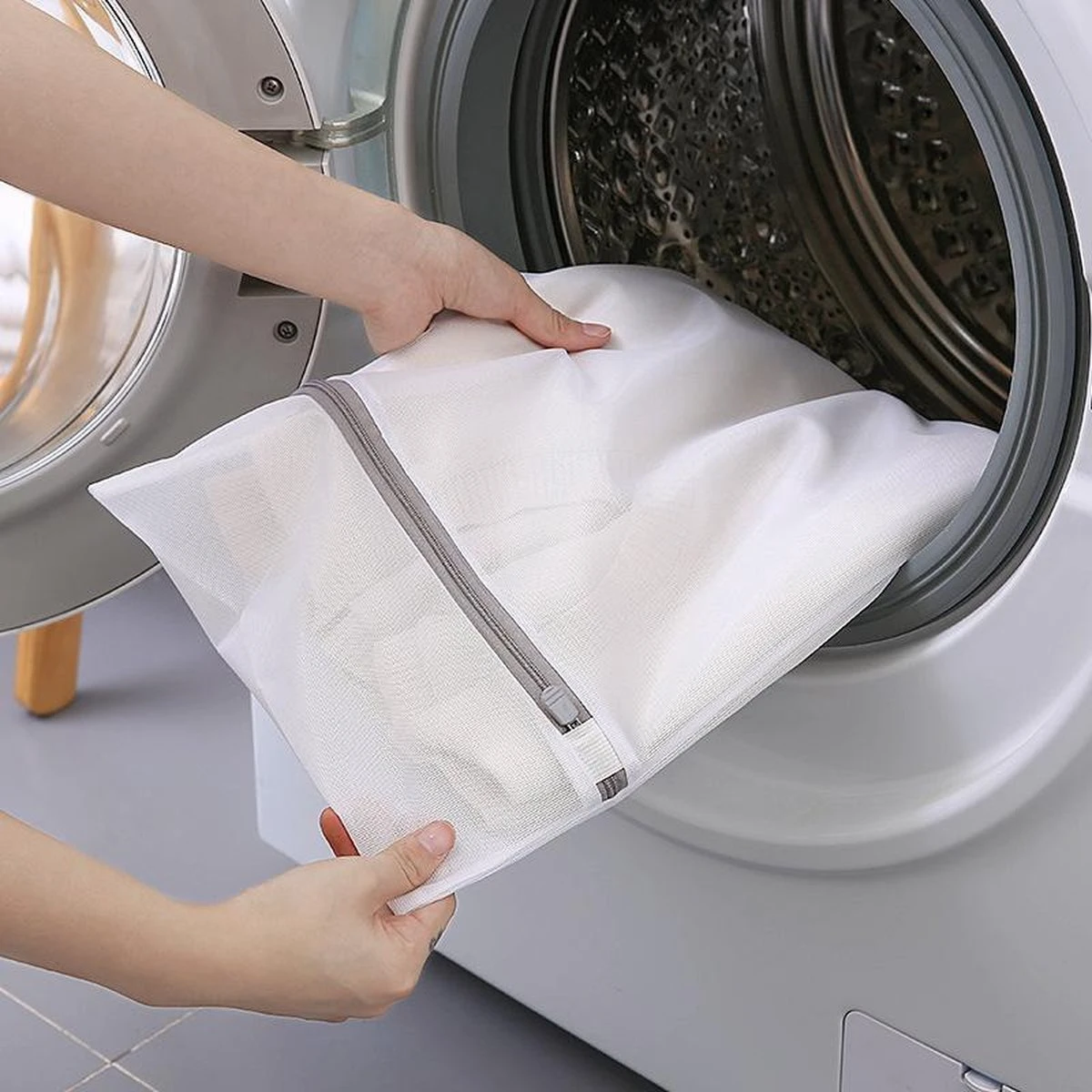 Merkloos Waszak 4 Delig - 1x Groot (50x60 Cm) - 1x Middel ( 40x50cm) - 1x Normaal (30x40cm) - 1x BH (17x15cm) - Afbeelding 7