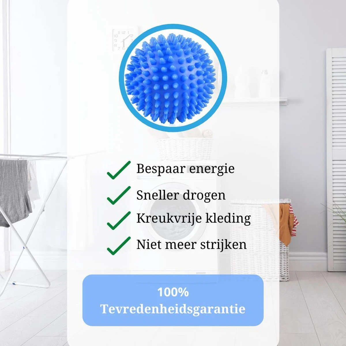 Wasdroger Ballen - Wasbol - Droogballen - Wasbal - Wasballen - Drogerballen - Wasballen Voor Wasmachine - 4 Stuks - Afbeelding 4