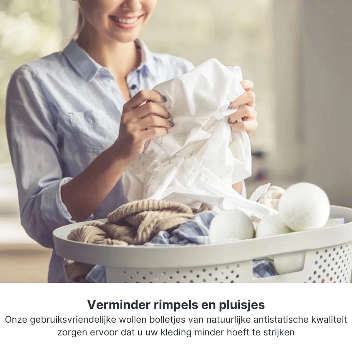 Wollen Drogerballen - Duurzaam & Milieuvriendelijk - Wasbol - Verkort Droogtijd - Droogballen - Hypoallergeen En Chemicaliënvrij - Bespaar Op Energierekening - Wasdroger Ballen - Wasbollen - Afbeelding 5