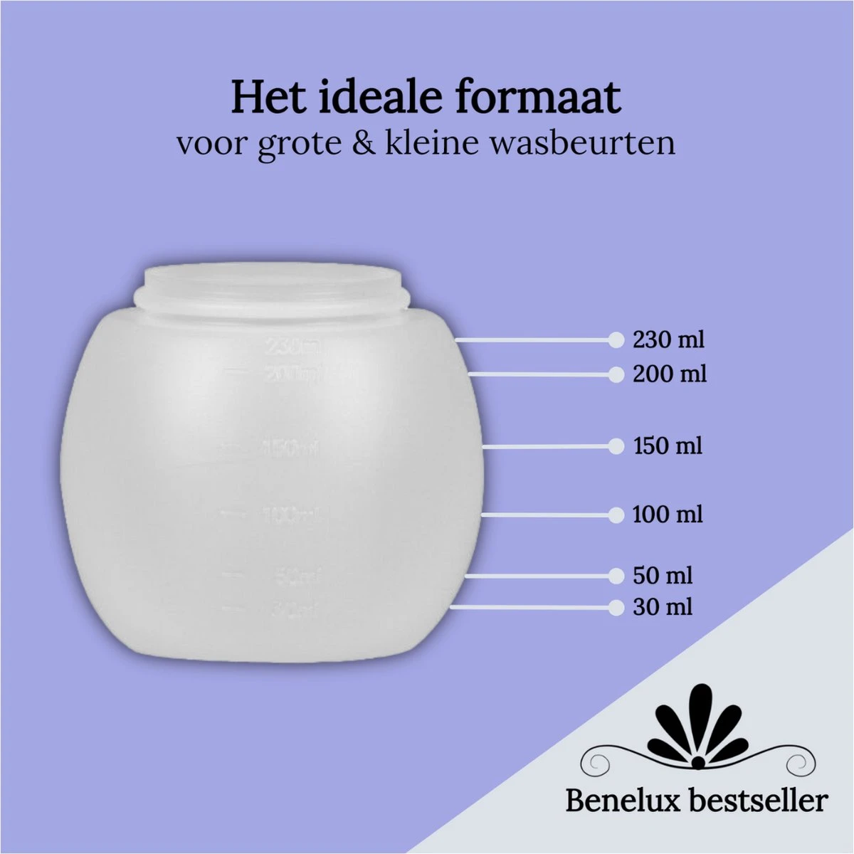 Kalaa Doseerbol - 2 Stuks - 230 Ml - Herbruikbaar - INCLUSIEF Doseerdop - Ook Geschikt Voor Robijn Wasmiddel Vloeibaar & Ariel Wasmiddel Vloeibaar - Vloeibaar Wasmiddel Doseren - Wasbollen Voor Wasmachine - Transparant - HDPE - Wasbol - Afbeelding 4