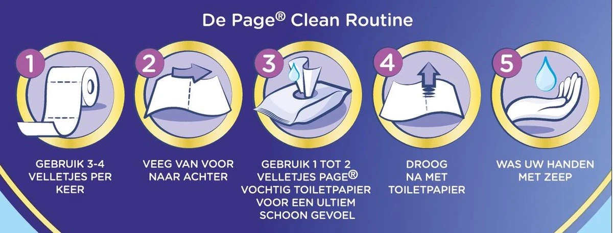 Page Toiletpapier - 42 Rollen - Kussenzacht Wc Papier (3-laags) - Voordeelverpakking - Afbeelding 4