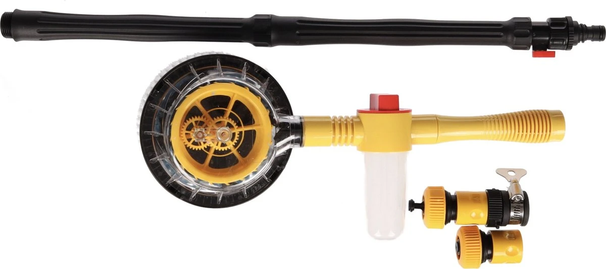 JUST23 Telescopische Autowasborstel – Schrobber Met Steel – Velgenborstel - Autowasset Met Zeep - Roterende Schoonmaakborstel - Multifunctionele Wasborstel - Afbeelding 7