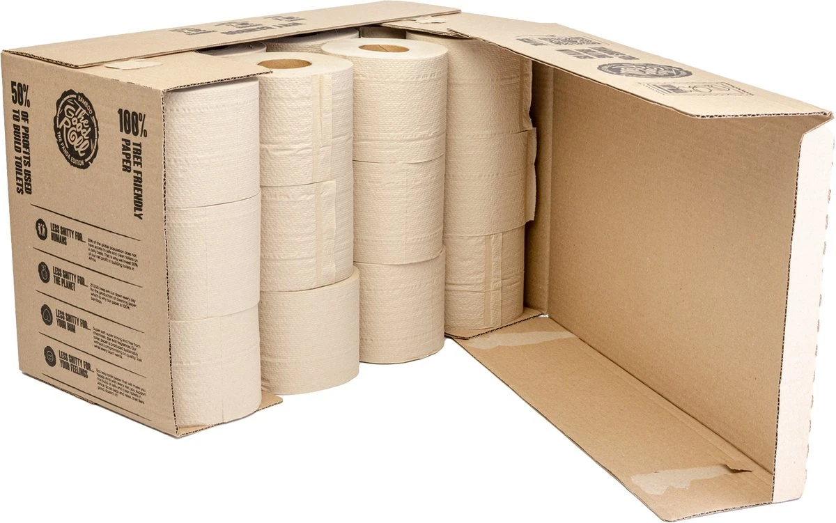 THE GOOD ROLL - WC Papier - 24 Stuks - 300vel 2-laags - The Naked Panda Edition - Bamboe Toiletpapier - Afbeelding 2