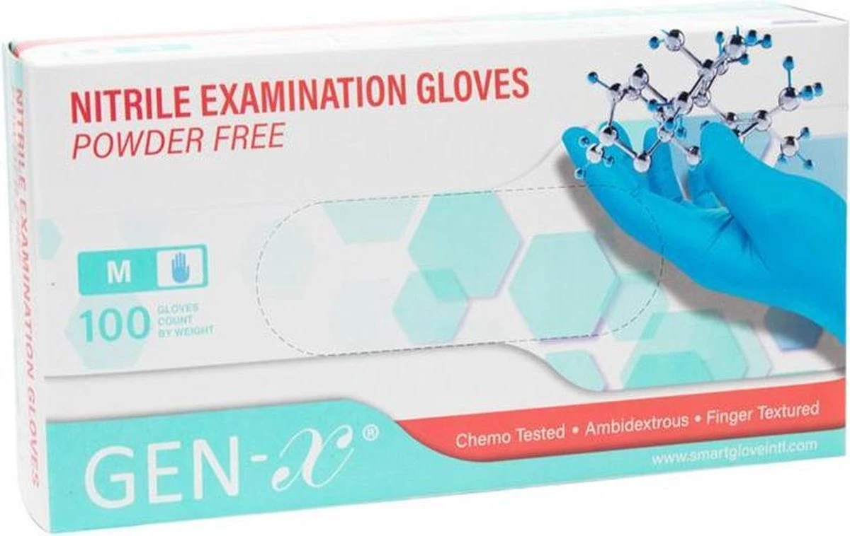 Gen-X Nitril Handschoenen | Handschoenen Wegwerp | Medisch | 100 PCS | Maat XL - Afbeelding 3