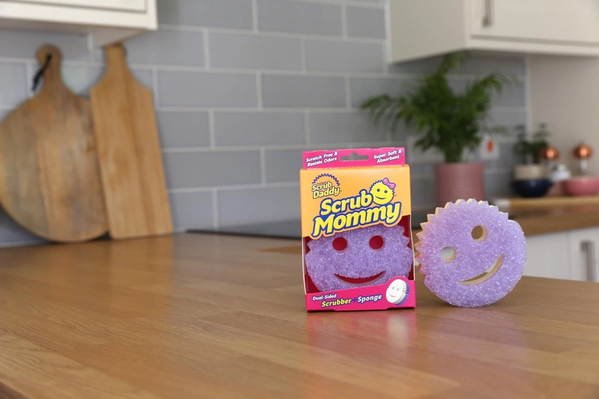 Scrub Daddy - Scrub Mommy Spons Krasvrij Dubbelzijdig Paars - Afbeelding 7