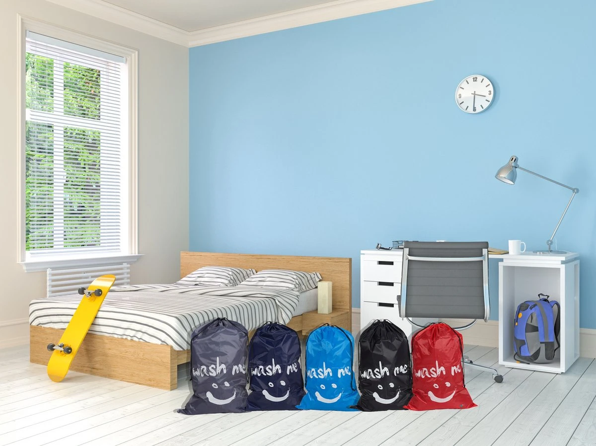 Wonair - Grote Waszak - Wash Me - Wastas - 60x90cm - Grijs - Met Trekkoord - Afbeelding 8