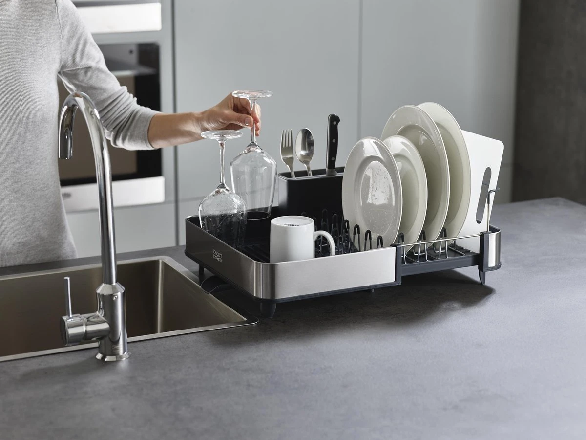 Extend Steel Uitschuifbaar Afdruiprek - Grijs - Joseph Joseph - Afbeelding 5