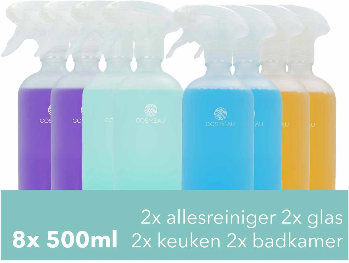Cosmeau Mixed 8 Stuks Tabletten Cleaning Tabs Schoonmaak Tabs - Allesreiniger - Keukenreiniger - Badkamerreiniger Sanitair